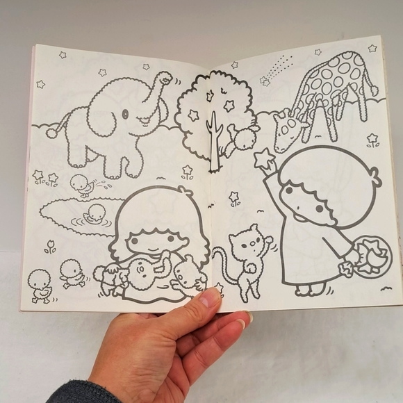 Vintage "KIKI AND LALA COLORING BOOK " SANRIO 1976 made in Japan - Picture 7 of 9